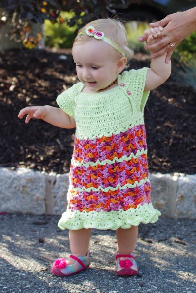 Crochet Baby Dress - CrochetForBabies.com